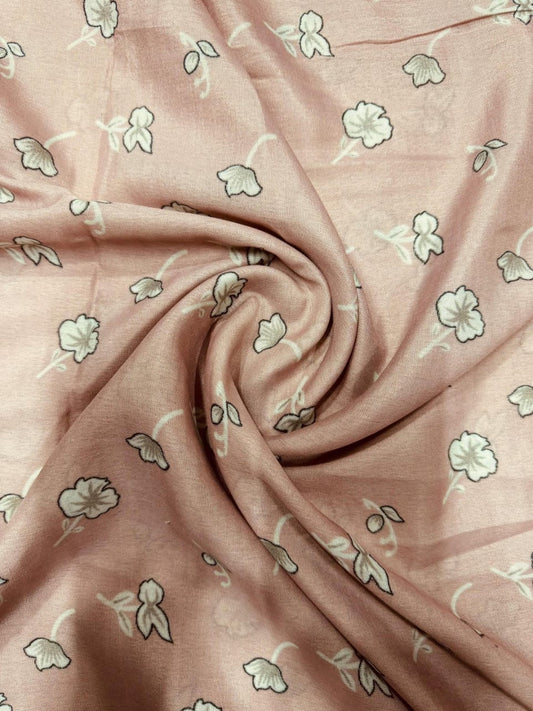 2 In 1  Printed Namaz Chaddar + Abaya 221 With Sleeves And Niqab (Stitched)