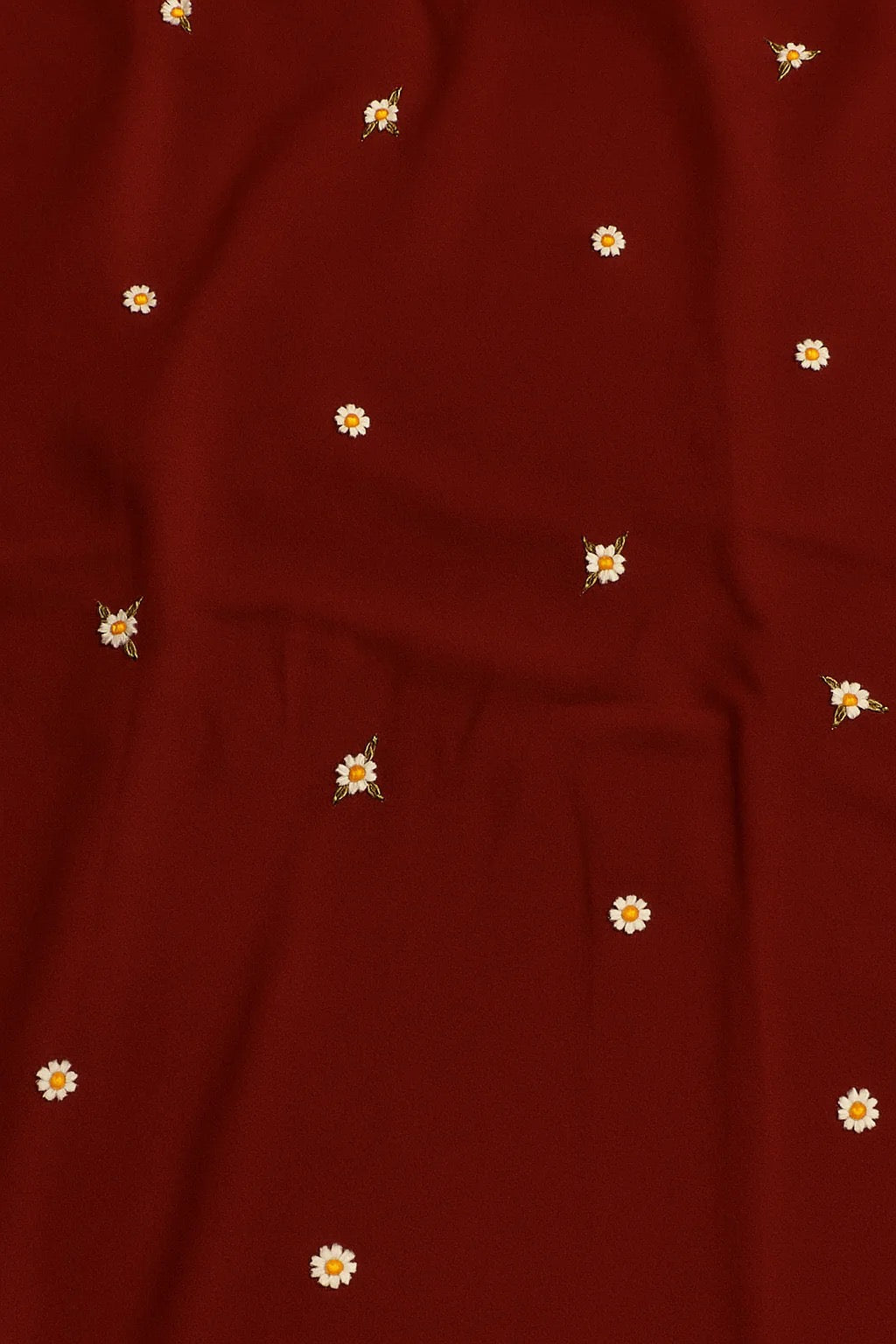 Embroidered namaz chaddar with sleeves (Mahroon)